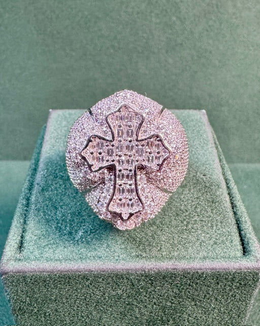 THE CHROME CROSS RING