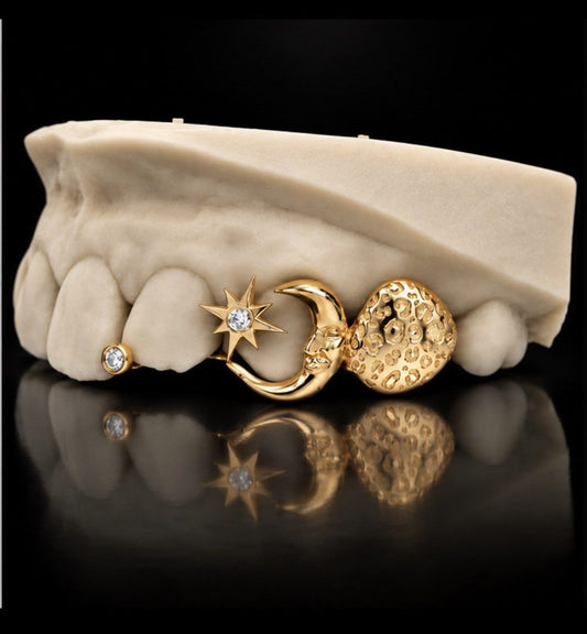 Crescent custom grillz by AVM Gems