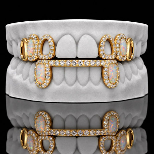 Opal Bridge custom grillz by AVM Gems