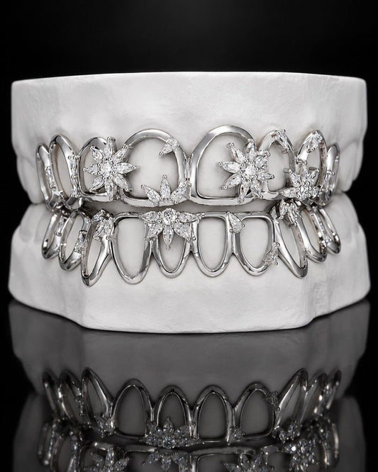 Starflower custom grillz by AVM Gems