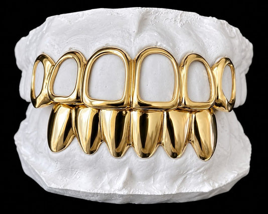 Half Solid custom grillz by AVM Gems