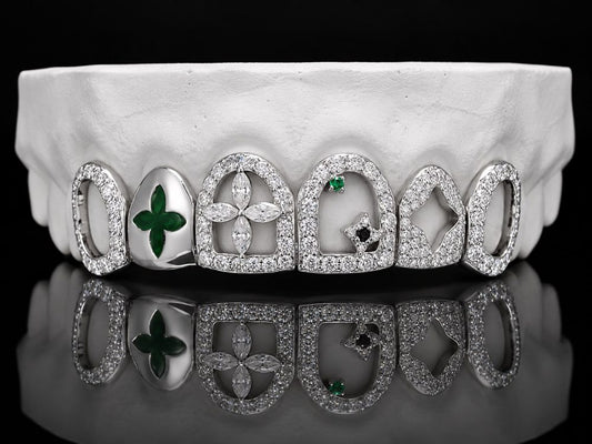 Lucky custom grillz by AVM Gems