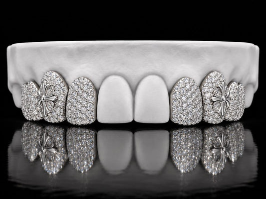 Pavé Cross custom grillz by AVM Gems