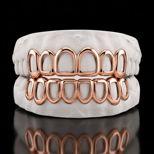 Rosé Frames custom grillz by AVM Gems