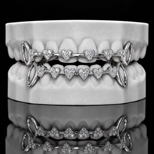 Heart Bars custom grillz by AVM Gems