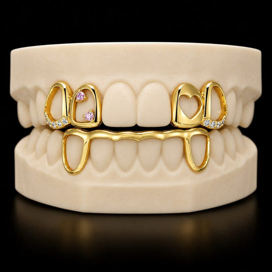 Heart Frames custom grillz by AVM Gems