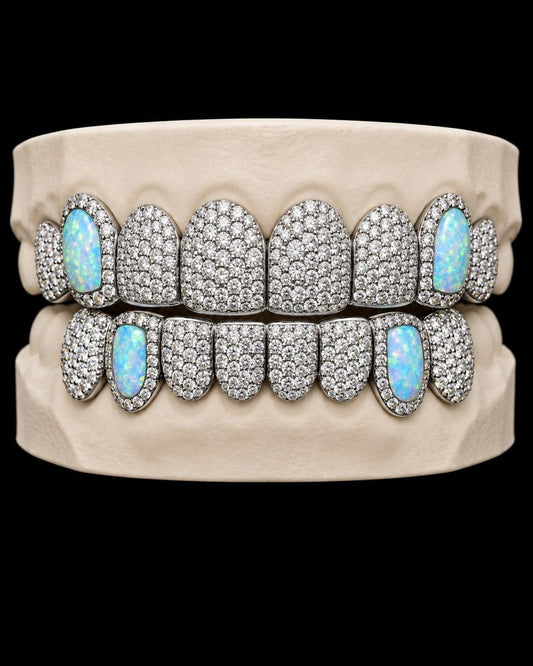 Opal Ice custom grillz by AVM Gems