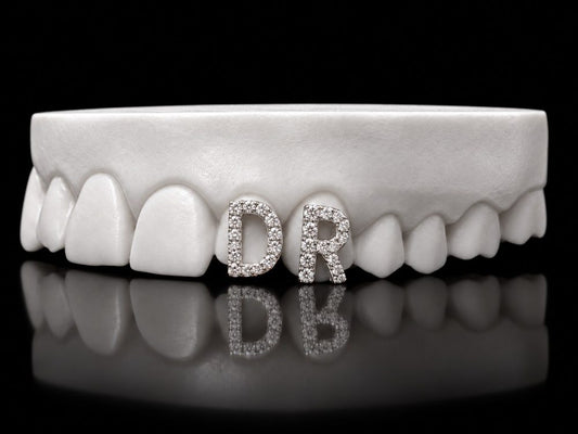 Initials Pair custom grillz by AVM Gems