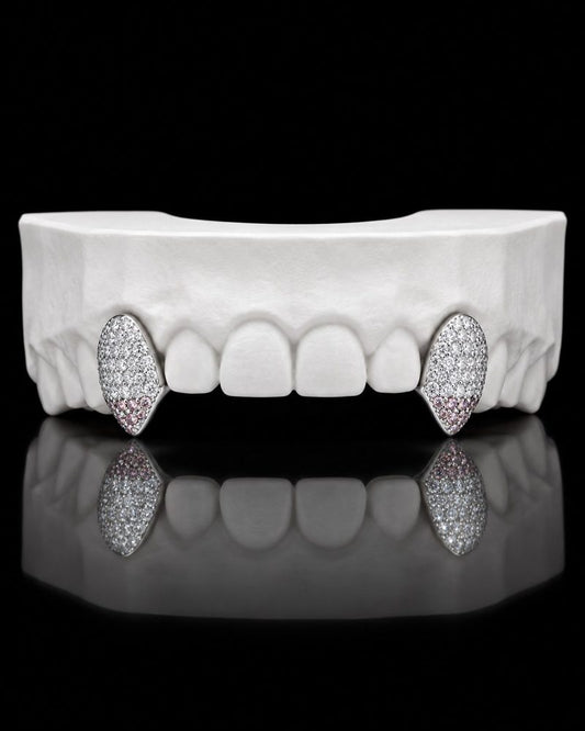 Iced Fangs custom grillz by AVM Gems