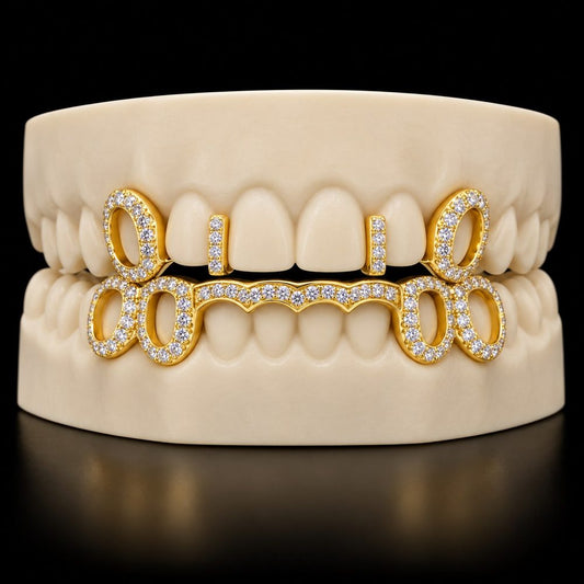 Ice Frames Bar custom grillz by AVM Gems