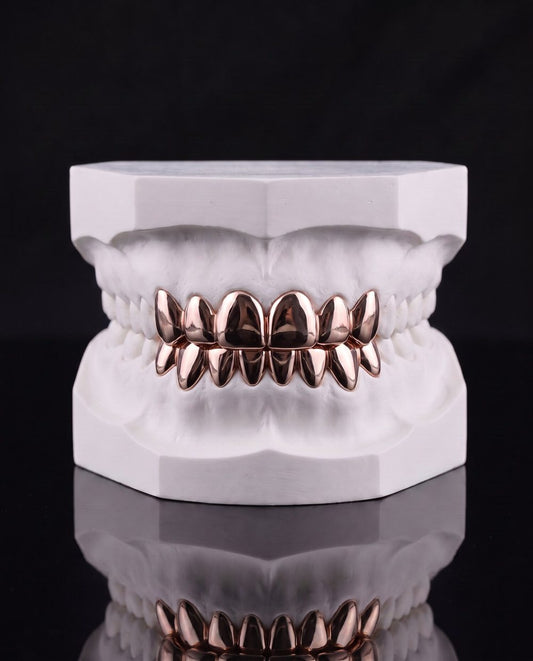 Rose Solid custom grillz by AVM Gems
