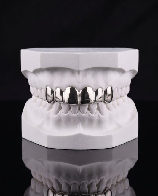 Silver Lining custom grillz by AVM Gems